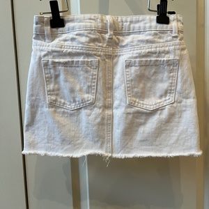Tractr White Denim Skirt